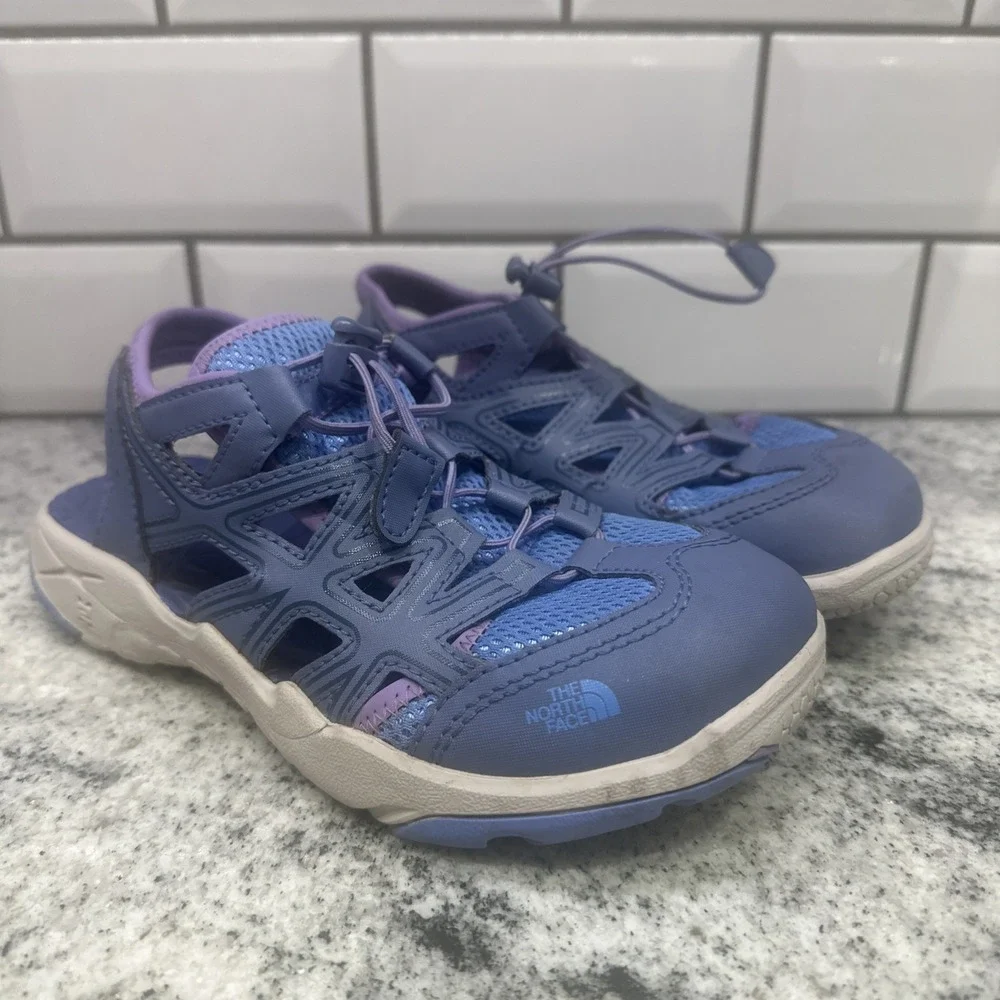 North Face Hedgehog Sandal II - Youth 3 Purple Closed Toe Waterproof Hiking Camp
